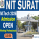 NIT Surat M.Tech Working Professionals Admission 2026 Begins @svnit.ac.in; Apply Online Till May 29